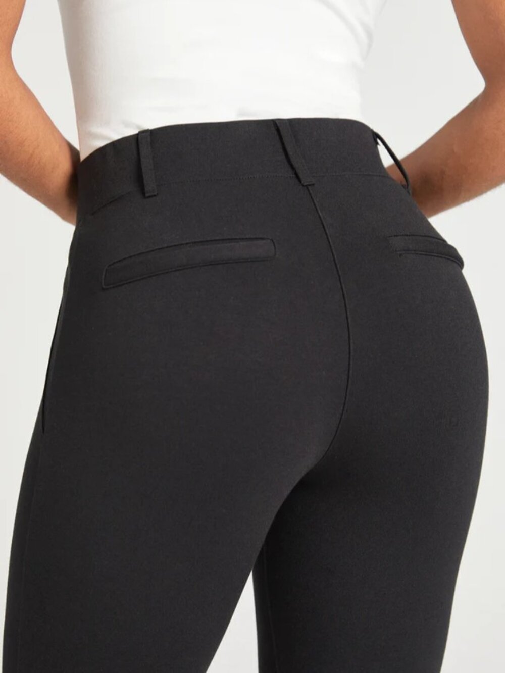New Betabrand Black Skinny Classic Dress Pant Yoga Pants 2X Long Tall - Picture 3 of 5